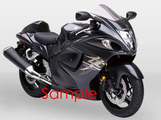 Amotopart stroomlijnkappen Suzuki GSX 1300 Hayabusa geheel zwart Hayabusa (2008-2020) generiek