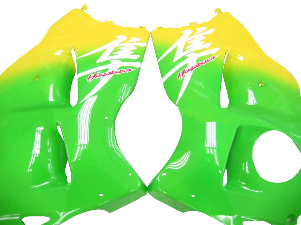 Amotopart stroomlijnkappen 1999-2007 Suzuki GSX1300 Hayabusa groen en geel Hayabusa generiek