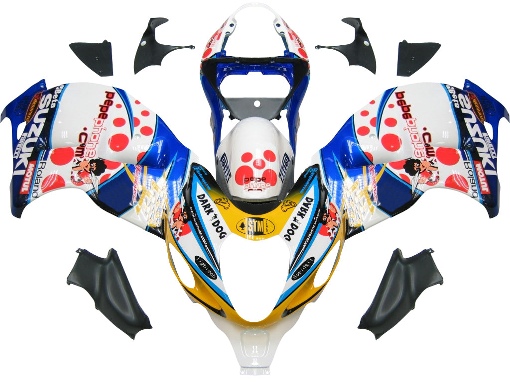Amotopart stroomlijnkappen 1999-2007 Suzuki GSX1300 Hayabusa Multi-Color pepephone Generiek