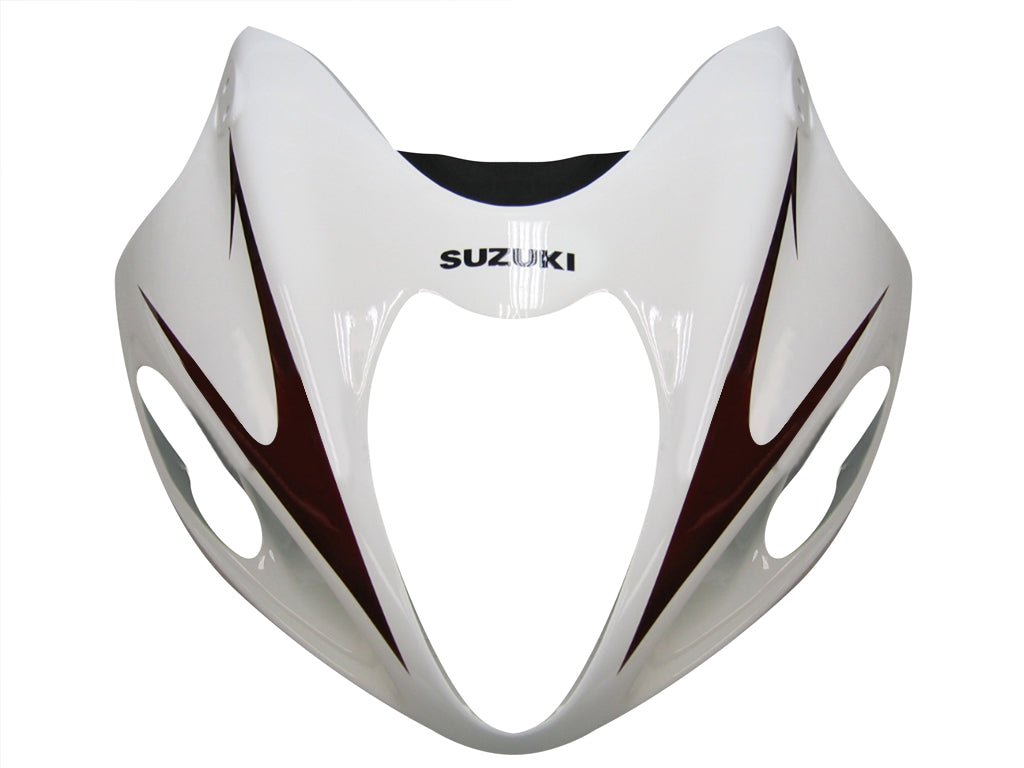 Amotopart Carena 1999-2007 Suzuki GSX 1300 Hayabusa Bianco e Argento Hayabusa Generico
