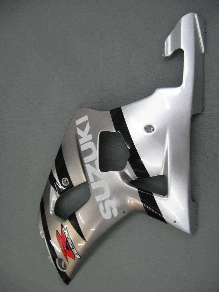 Carenados Amotopart 2001-2003 Suzuki GSXR 600 Plata 2 tonos GSXR Genérico