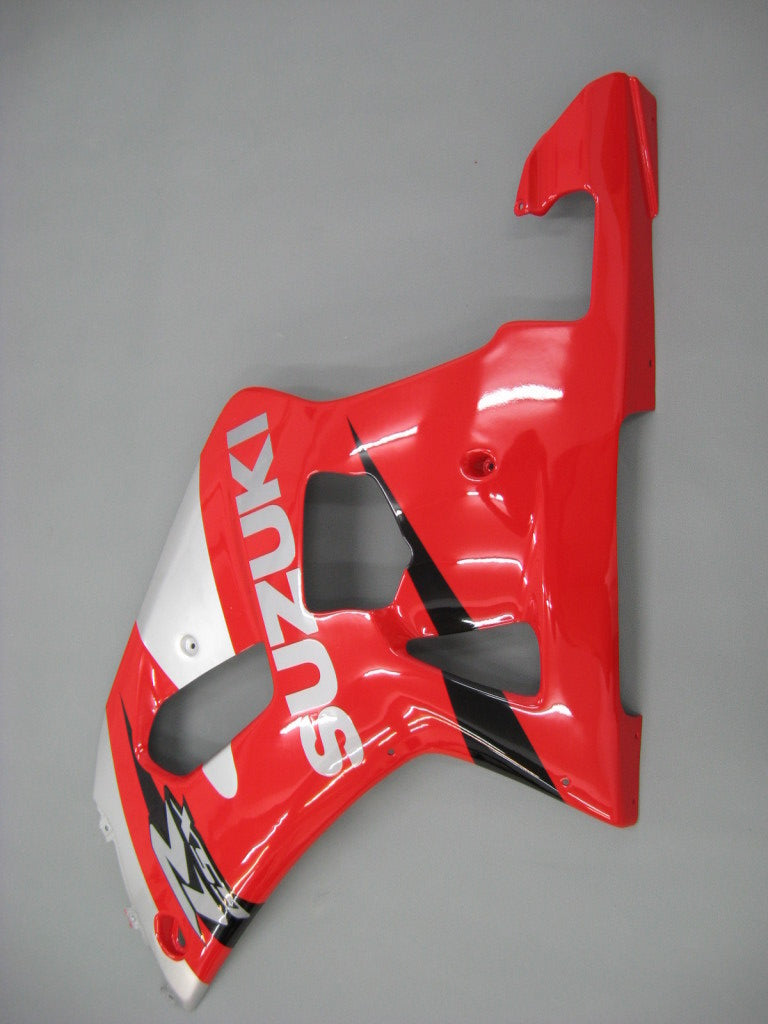 Carenados Amotopart 2001-2003 Suzuki GSXR 600 Rojo Plata Negro GSXR Genérico