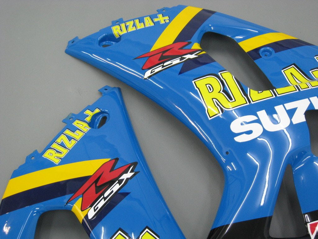 Amotopart Stroomlijnkappen 2001-2003 Suzuki GSXR 600 Blauw Zwart Rizla GSXR Generiek