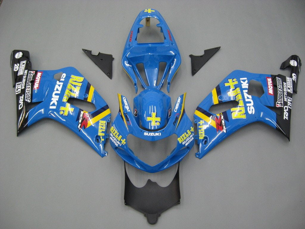 Amotopart Stroomlijnkappen 2001-2003 Suzuki GSXR 600 Blauw Zwart Rizla GSXR Generiek