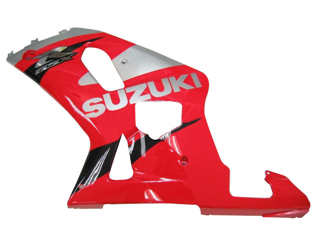 Carenados Amotopart 2001-2003 Suzuki GSXR 600 Rojo y Plata GSXR Genérico