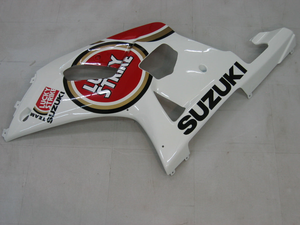 Amotopart Carénagesg 2001-2003 Suzuki GSXR 600 Blanc & Rouge Lucky Strike Racin Generic