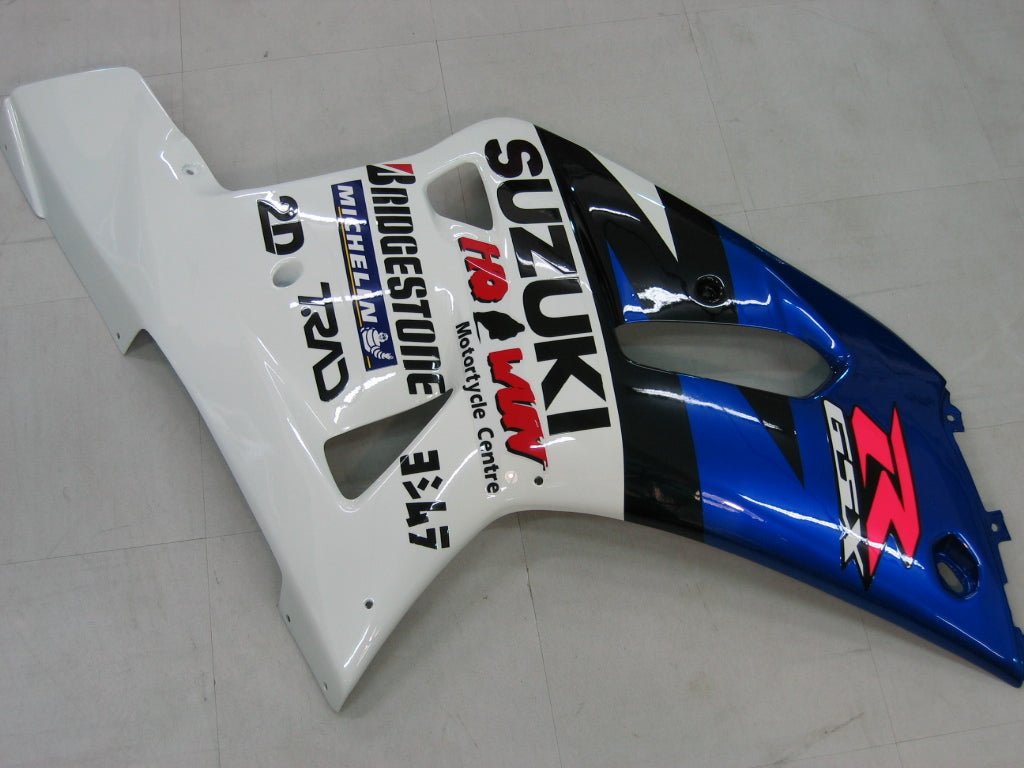 For GSXR600 2001-2003 Bodywork Fairing Blue ABS Injection Molded Plastics Set