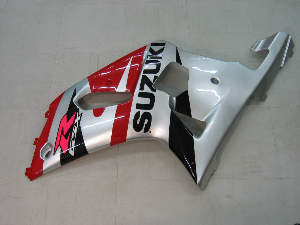 Carenados Amotopart 2001-2003 Suzuki GSXR 600 Plata Rojo Negro GSXR Genérico