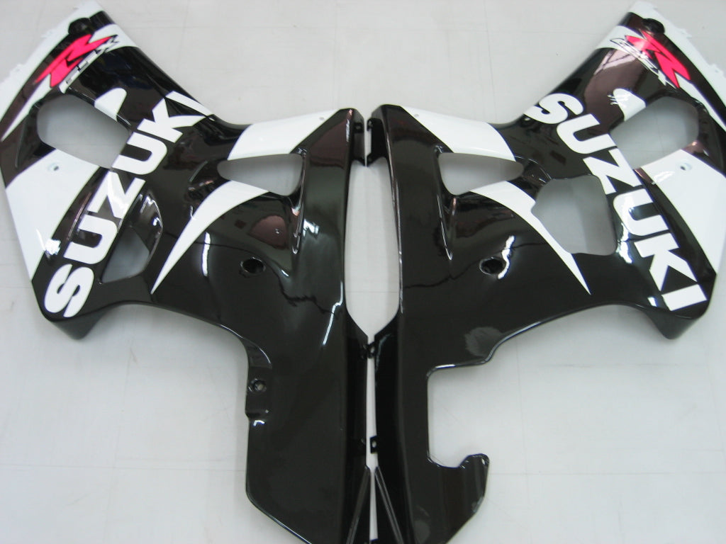 Carenados Amotopart 2001-2003 Suzuki GSXR 600 Negro y Blanco GSXR Genérico