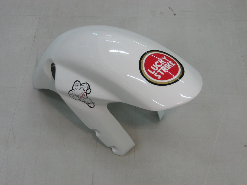 Amotopart Carénages 2004-2005 Suzuki GSXR 600 750 Blanc & Rouge Lucky Strike Generic