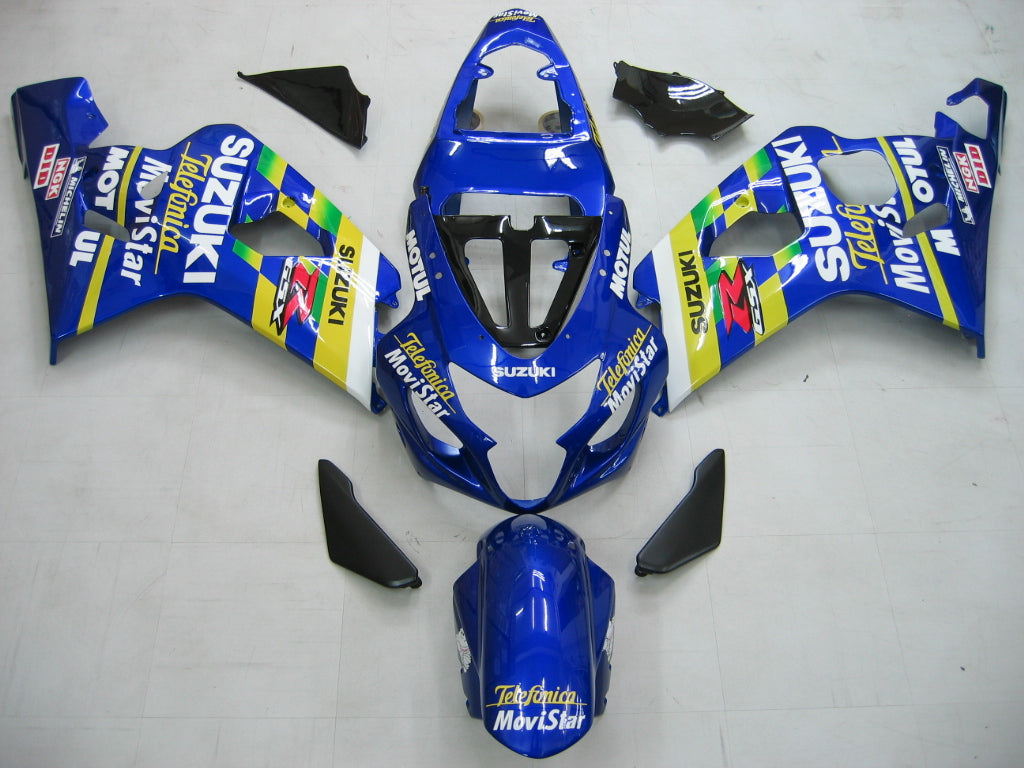 Amotopart stroomlijnkappen 2004-2005 Suzuki GSXR 600 750 Blauw Movistar GSXR Generiek