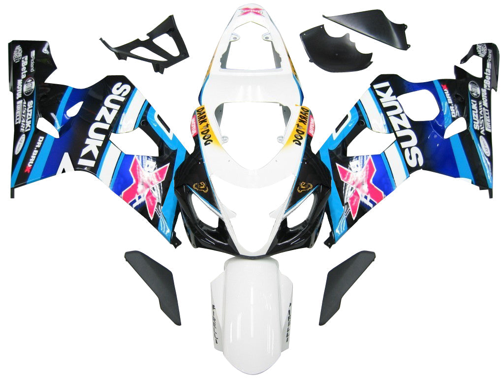 Amotopart stroomlijnkappen 2004-2005 Suzuki GSXR 600 750 Wit Blauw Brux GSXR Generiek