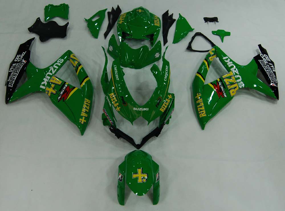 Amotopart stroomlijnkappen 2008-2010 Suzuki GSXR 600 750 Groen Rizla Generiek