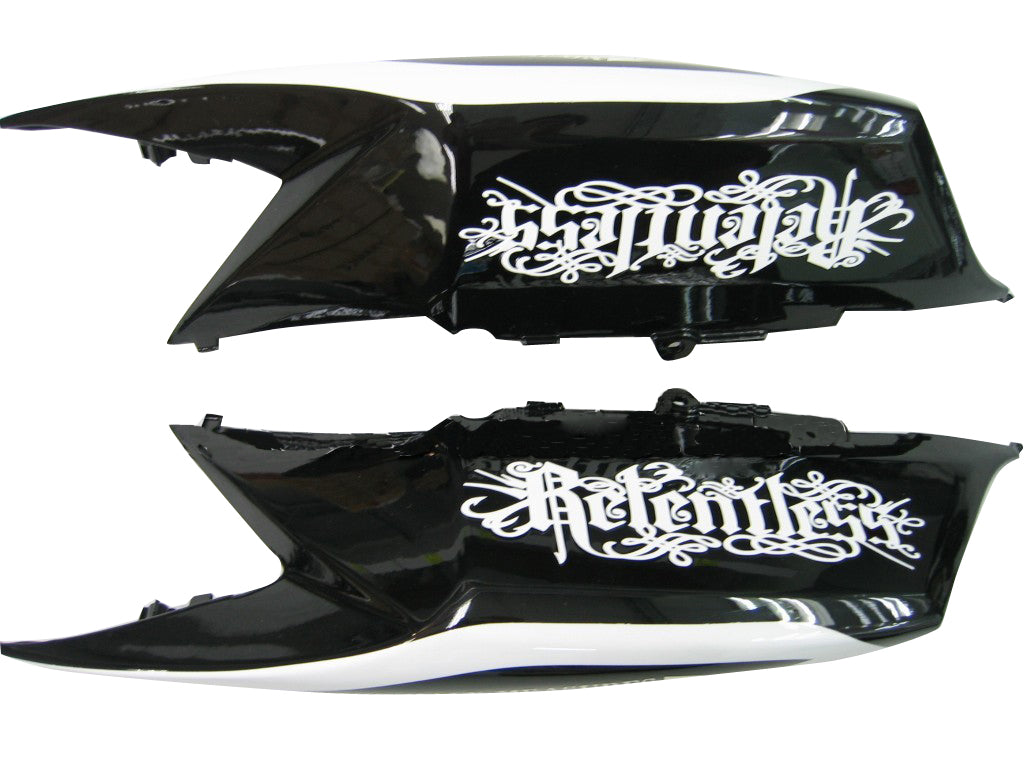 Amotopart Fairings 2008-2010 Suzuki GSXR 600 750 Musta punainen Relentless Generic
