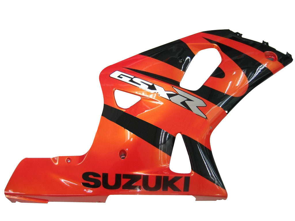 Amotopart stroomlijnkappen 2001-2003 Suzuki GSXR 750 metallic oranje en zwart GSXR generiek