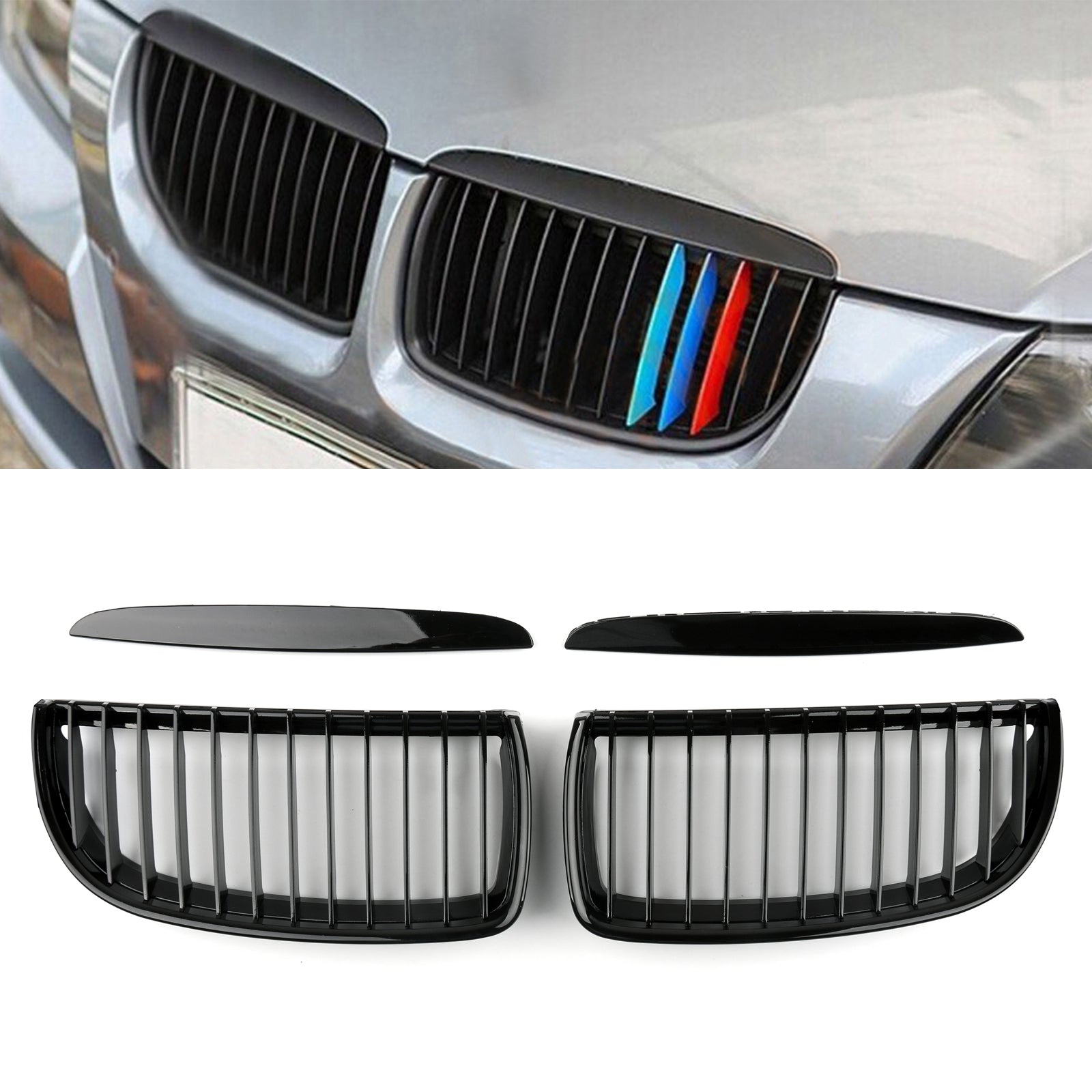 Grilla a maglie della griglia renale Fit per berlina BMW E90