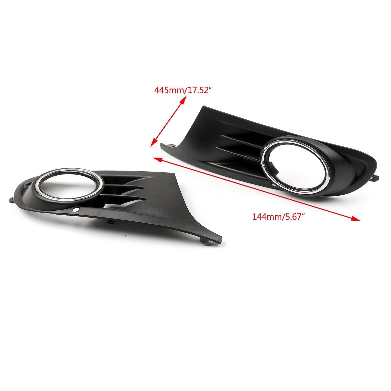 Para osłon osłon świateł przeciwmgielnych do (10-14) VW MK6 Golf/Jetta Sportwagen Open Vent Generic