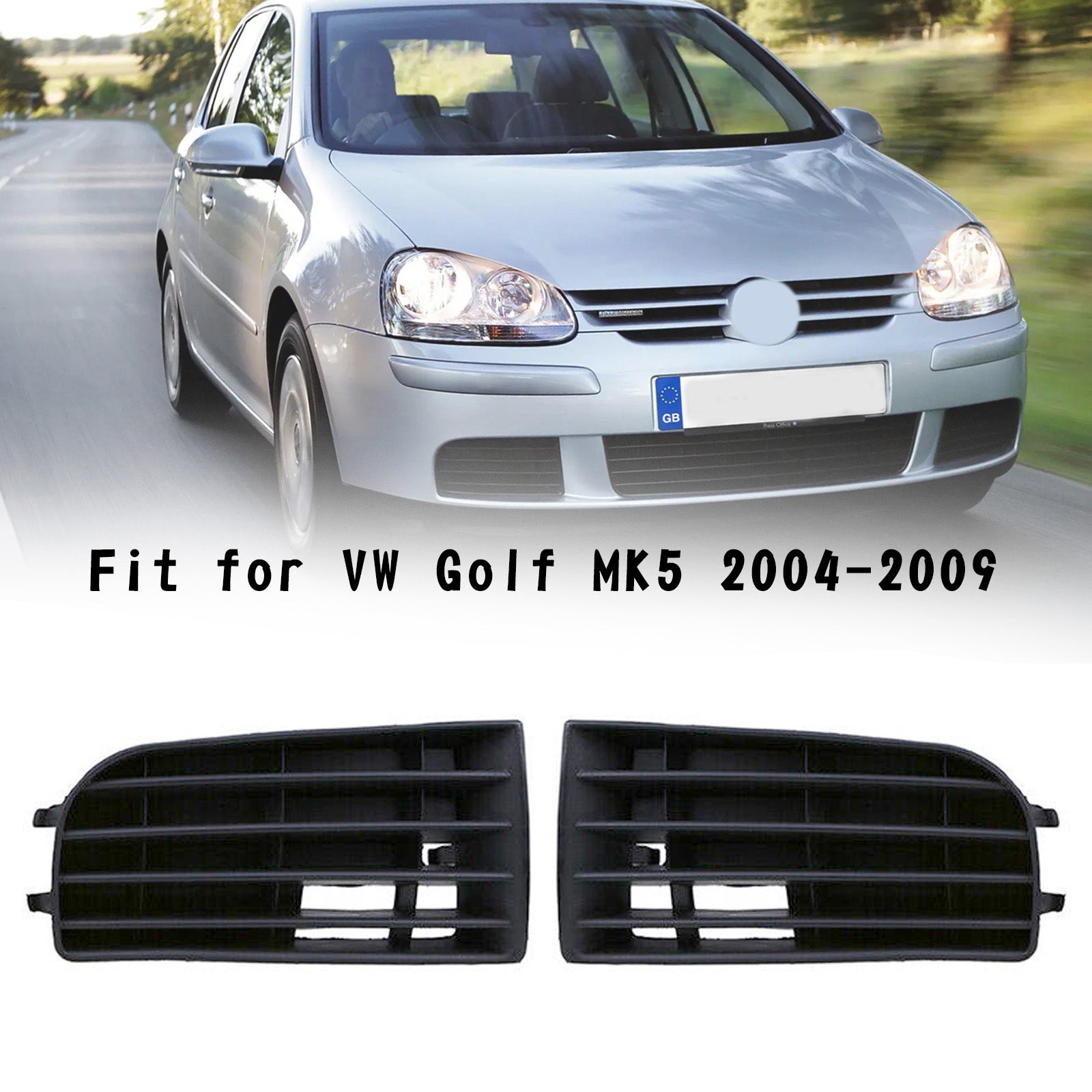 Couverture de protection de calandre de pare-chocs avant en ABS pour Volkwage VW Golf 2005-2008 MK5 générique