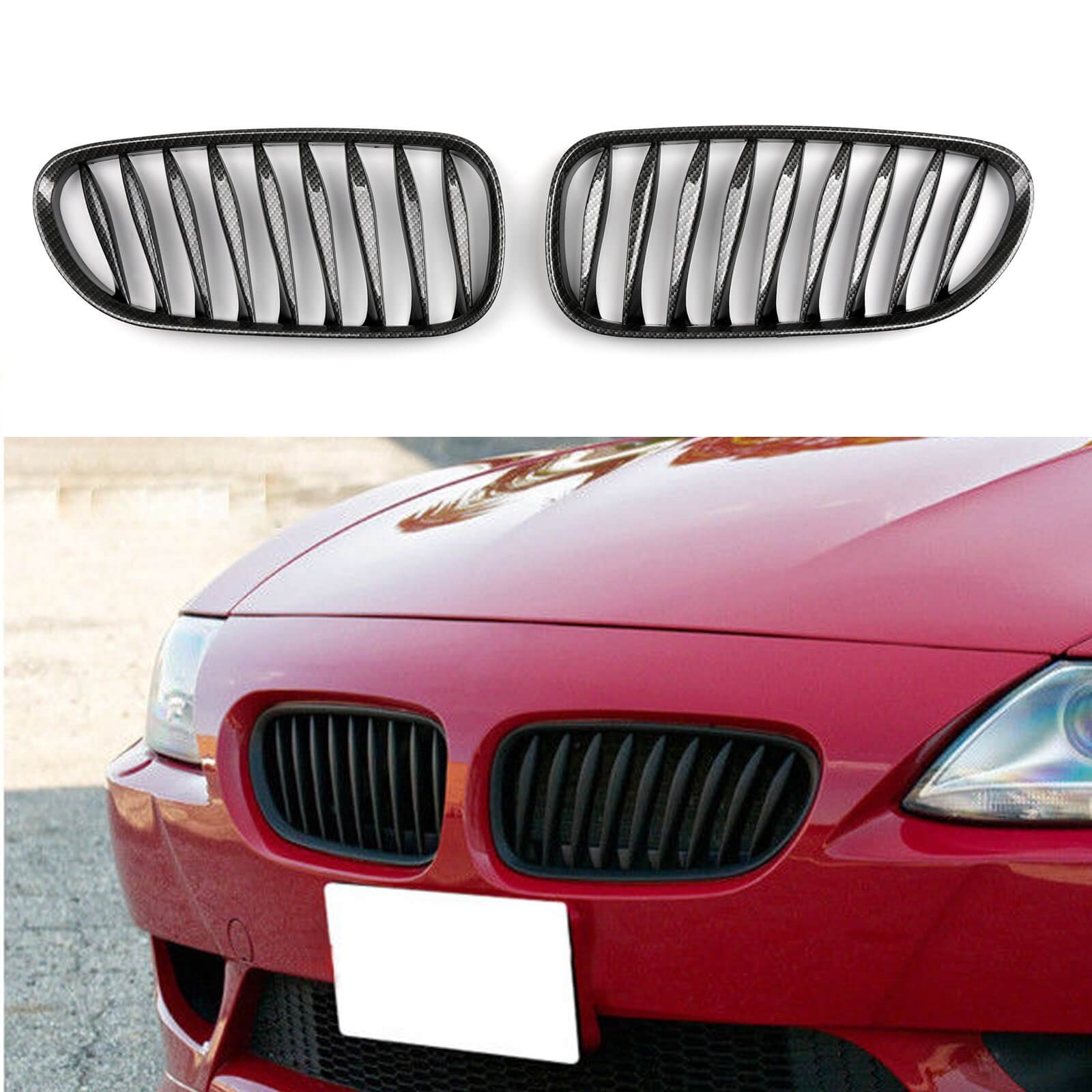 BMW Grille 2x Bumper prima di Sport Rein Grille per BMW Z4 E85 E86 2003-2008 Generico