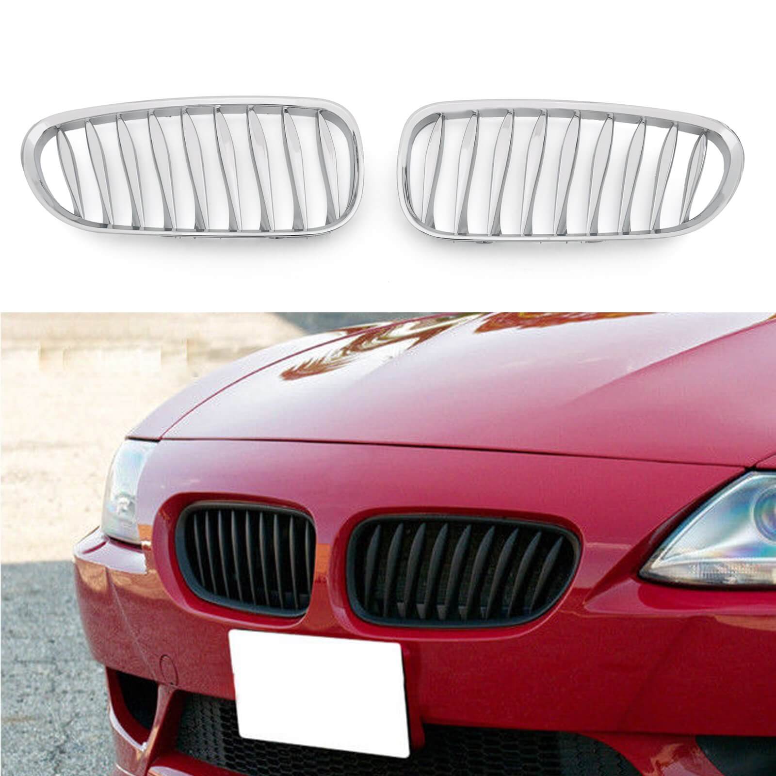 BMW Grille 2x Bumper prima di Sport Rein Grille per BMW Z4 E85 E86 2003-2008 Generico