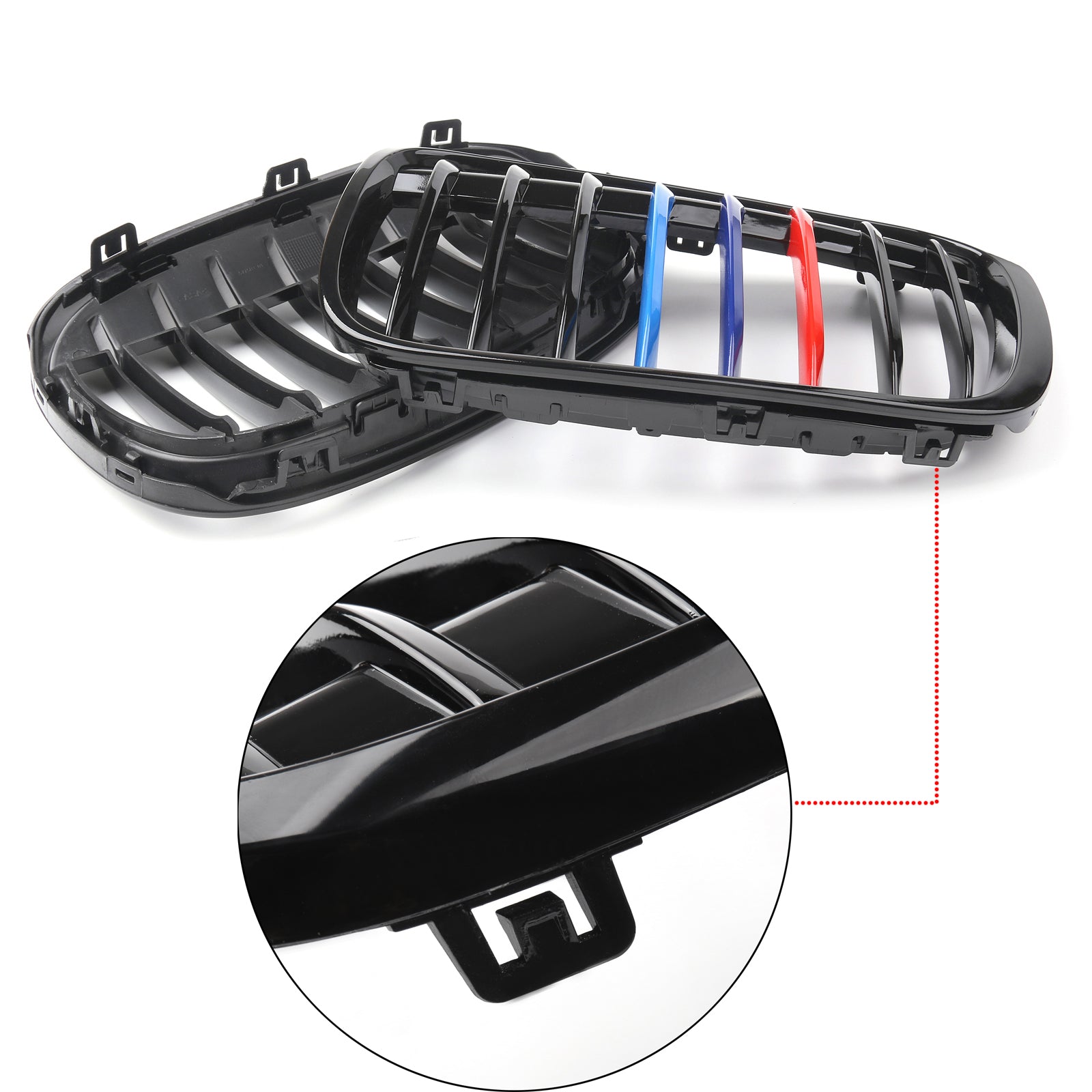 Nov par sprednjih rešetk za BMW 2016+ F48 F49 X1 X-Series Black Generic