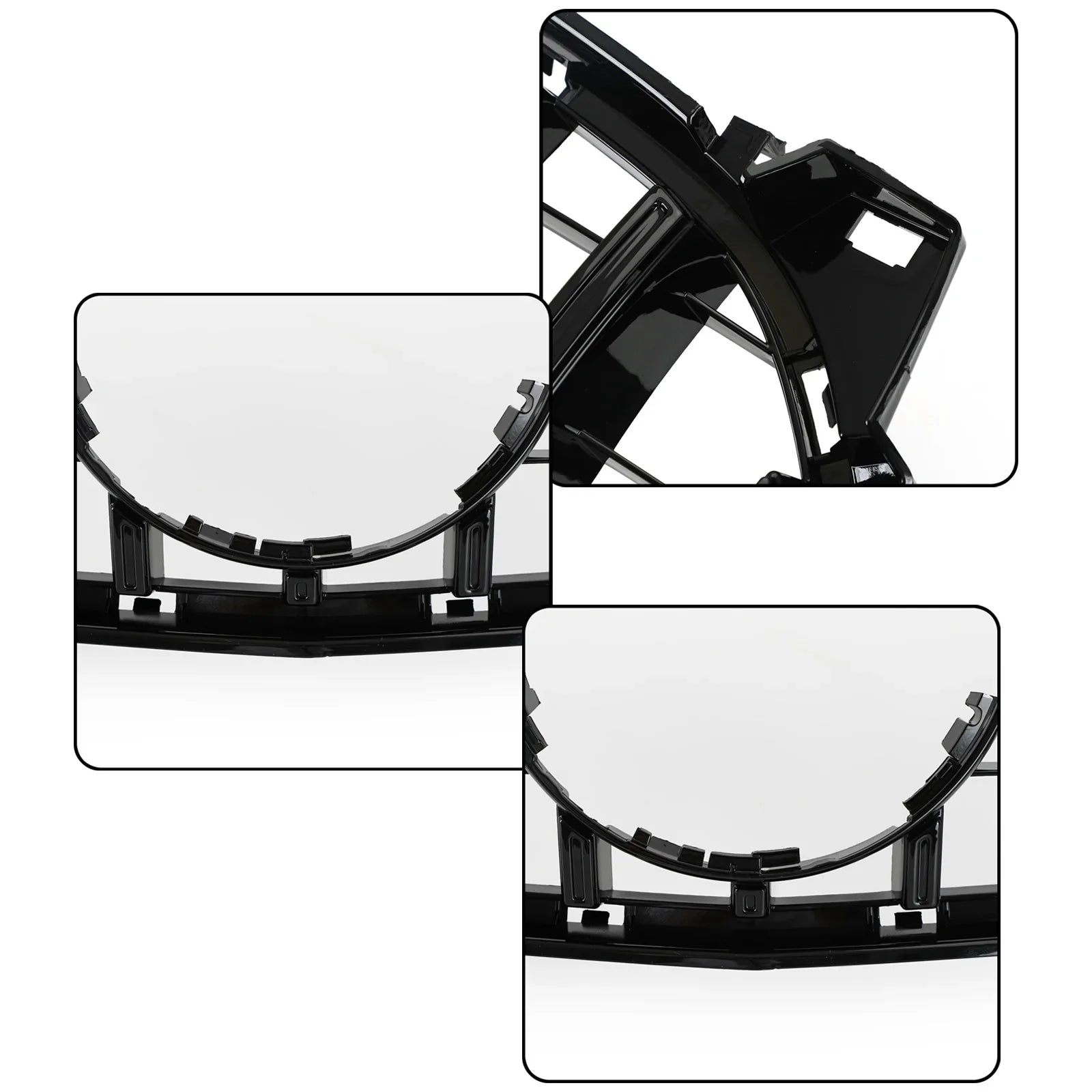 Mercedes Benz Classe CLA W117 Griglia anteriore nera di ricambio con emblema per C117 GT 2013-2019