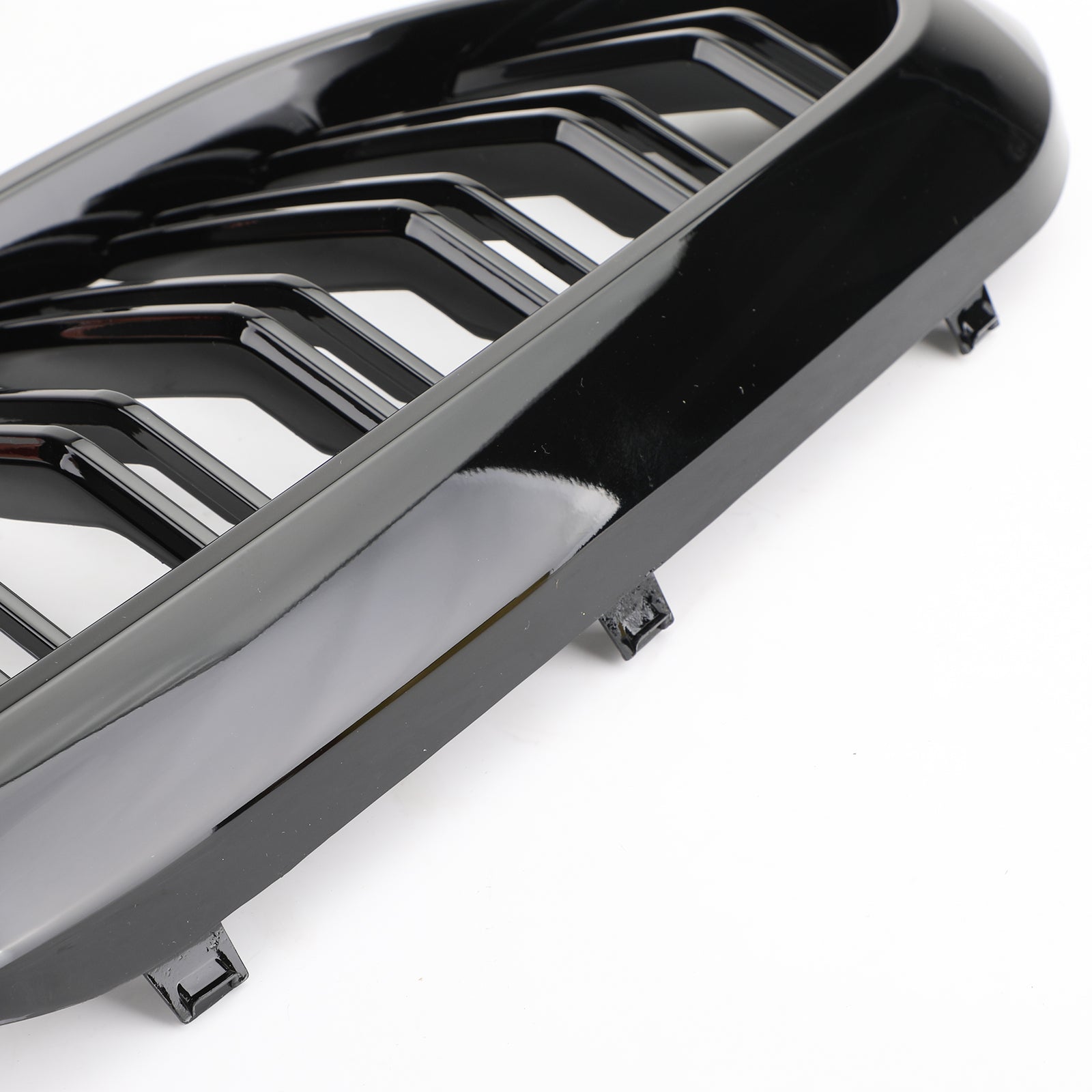 Błyszcząca czarna podwójna listwa przednia kratka nerkowa do BMW serii 5 G30 G31 Sedan 17-19 Generic