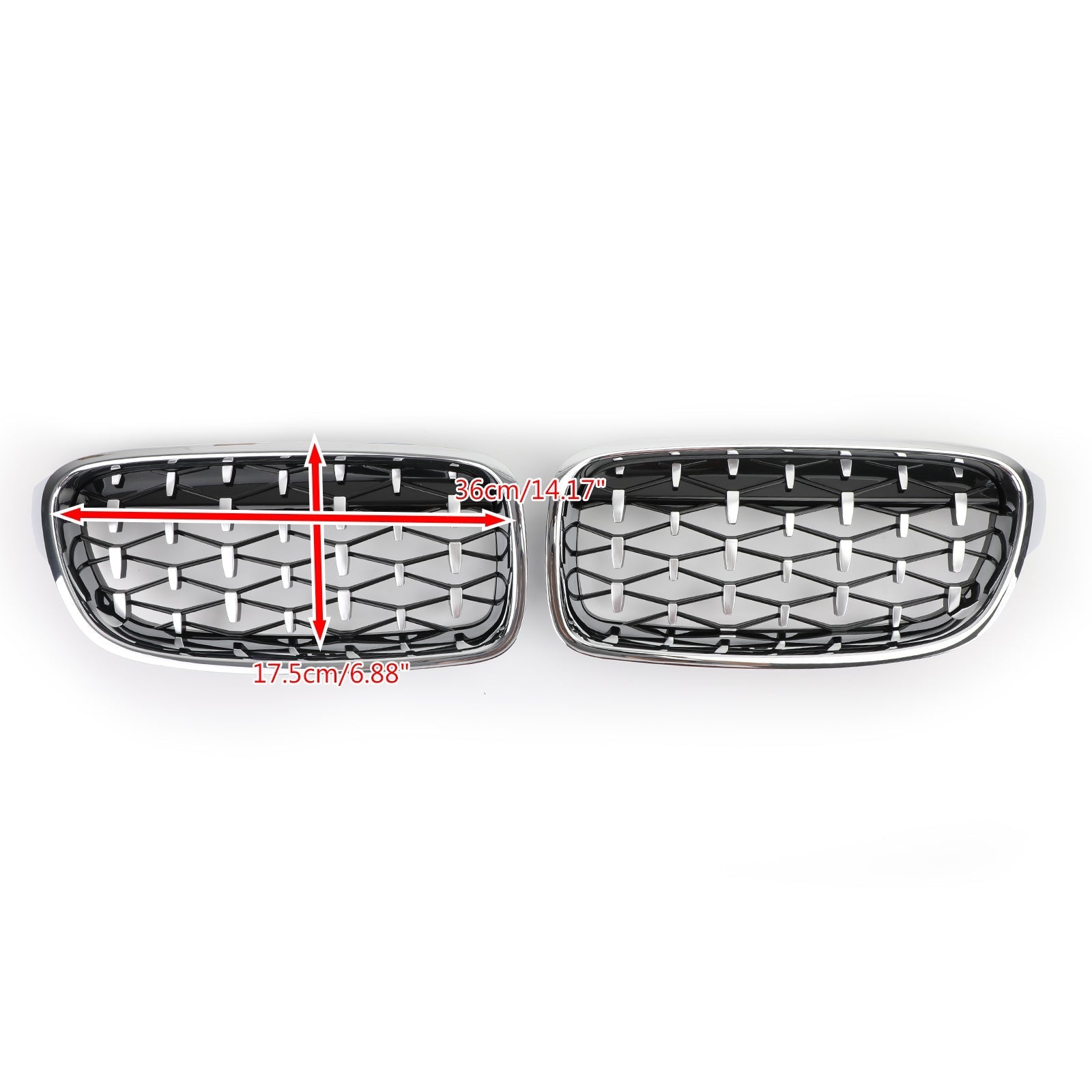 Rejillas delanteras de diamante para BMW F30 328i 335i 2012-2016 genérico