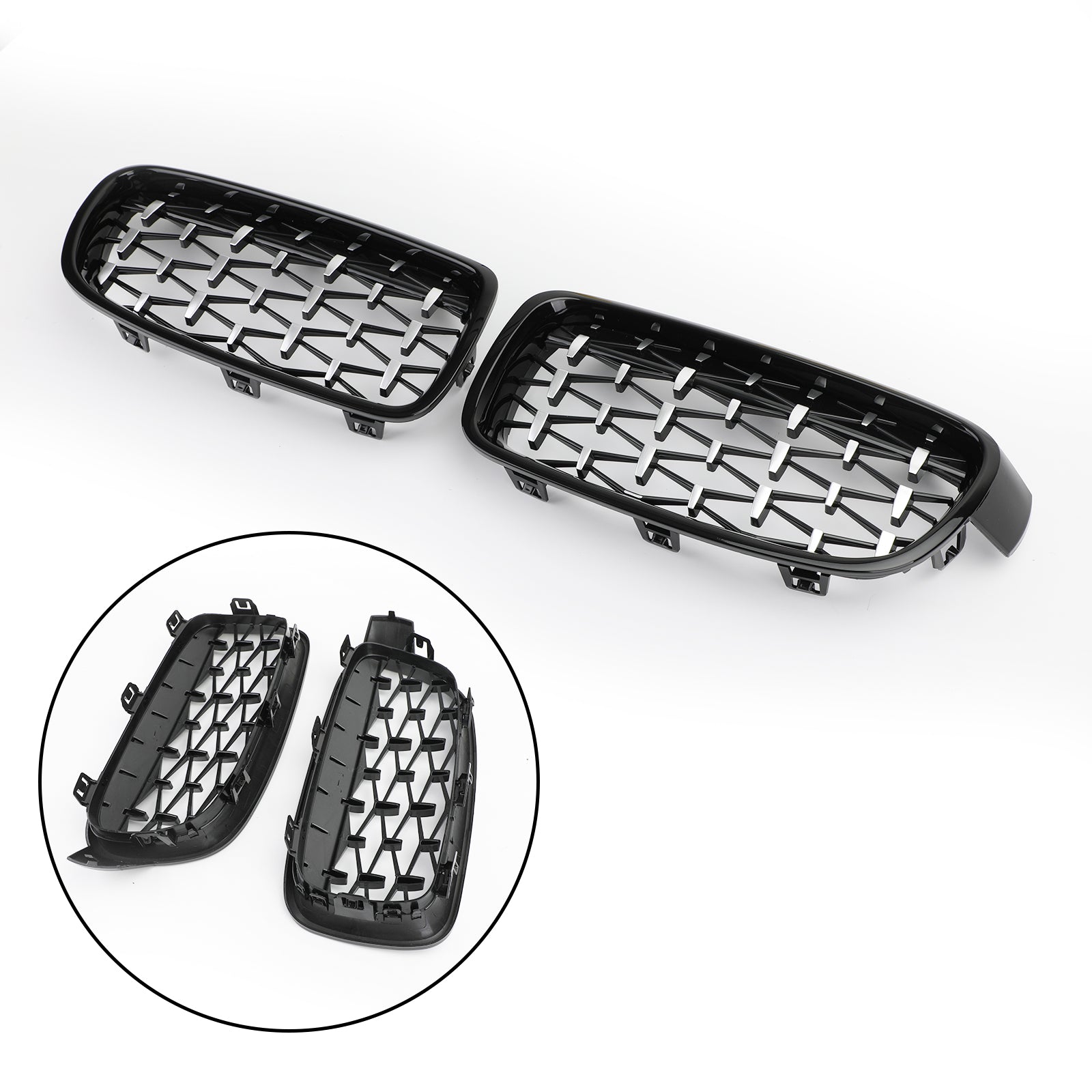Rejillas delanteras de diamante para BMW F30 328i 335i 2012-2016 genérico