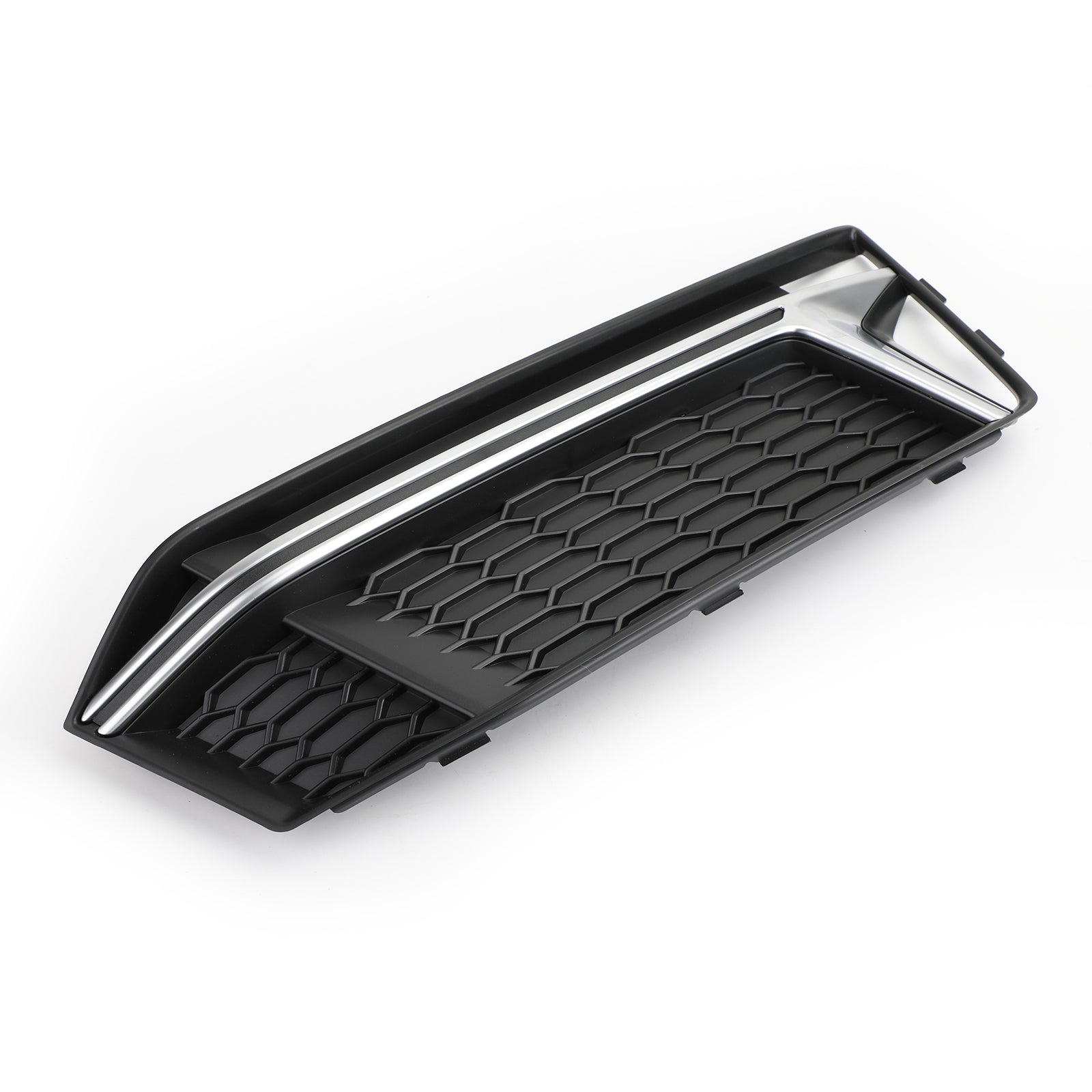 1 para Osłona światła przeciwmgielnego Kratka Grill Bezel Chrome Dla AUDI S4 S-Line B9 2016-2018 Generic