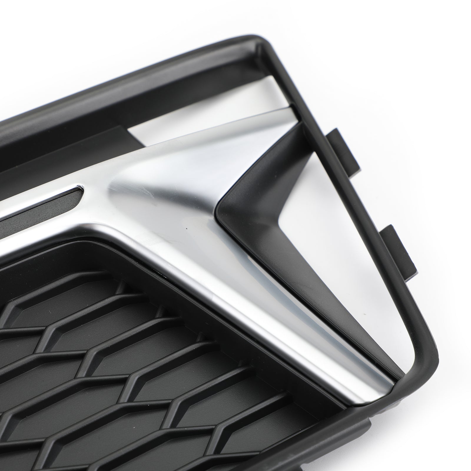 1 paire de couvercle de phare antibrouillard Grille de calandre lunette chromée pour AUDI S4 S-Line B9 2016-2018 générique