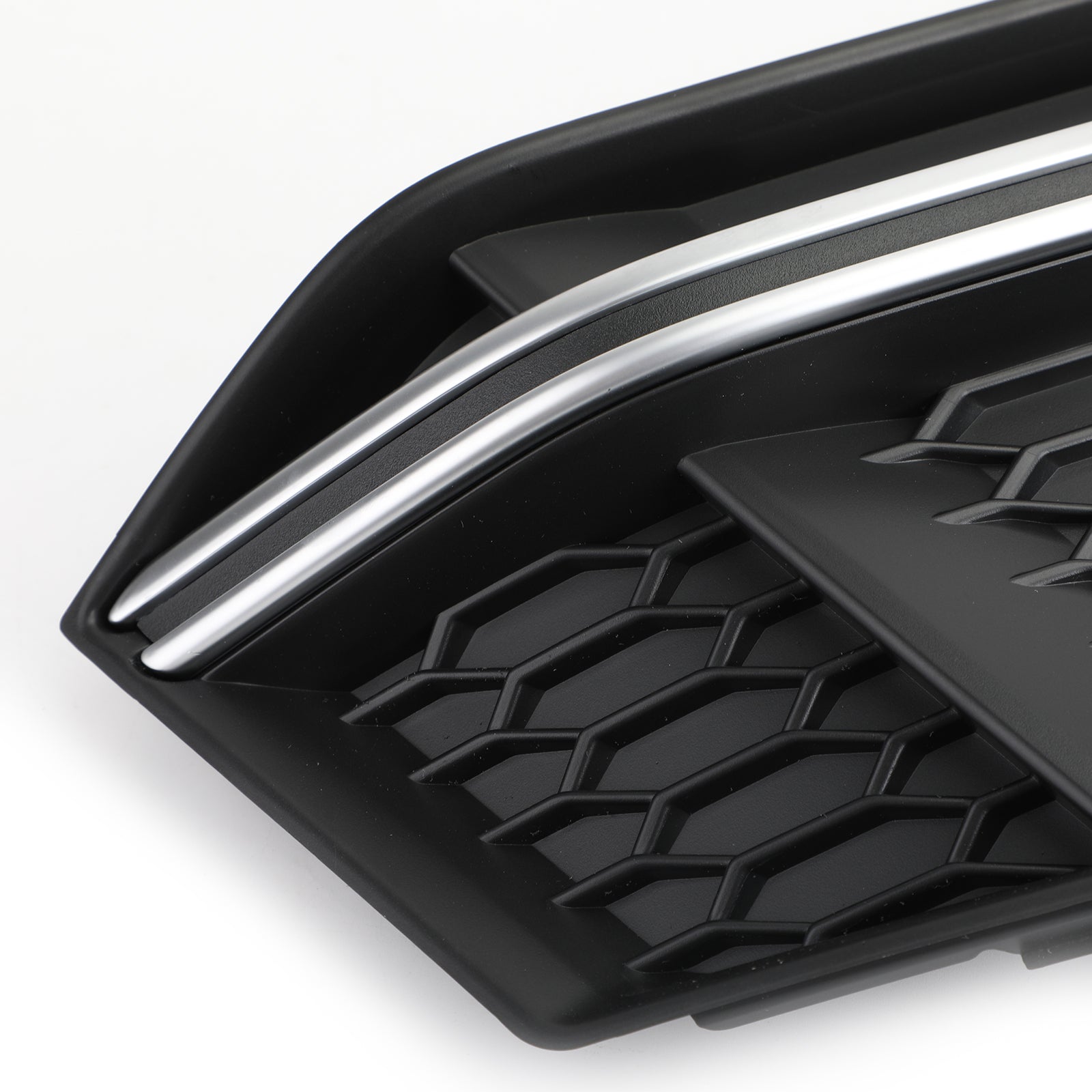 1 paire de couvercle de phare antibrouillard Grille de calandre lunette chromée pour AUDI S4 S-Line B9 2016-2018 générique