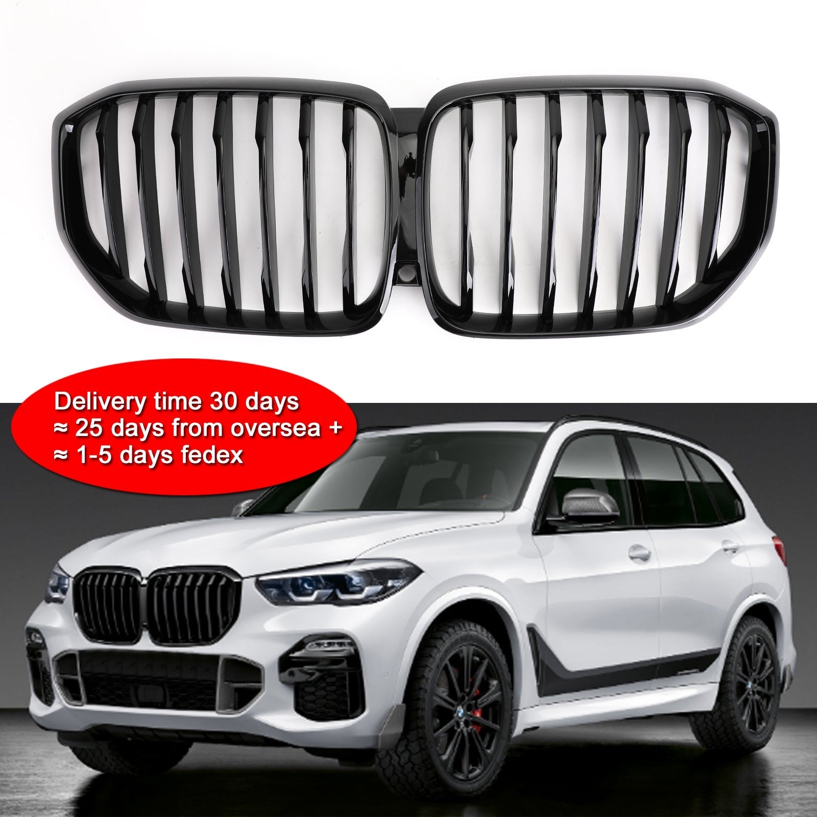 2019 BMW X5 G05 Avant Calandre Calandre Performance Glossy Gloss Black Generic