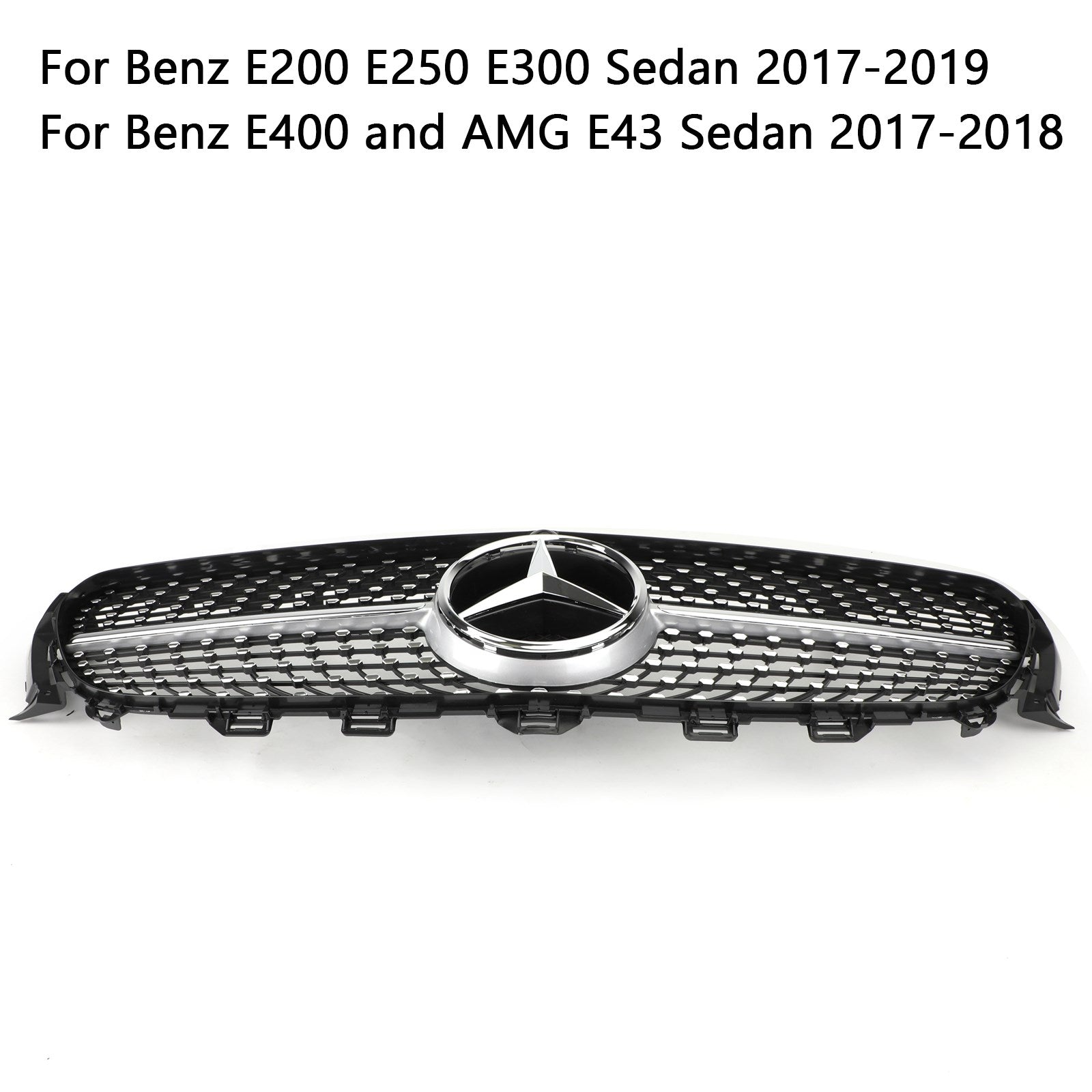 W213 Griglia di ricambio per griglia di bordo argento diamante Mercedes Benz E300 E400 2016-2019