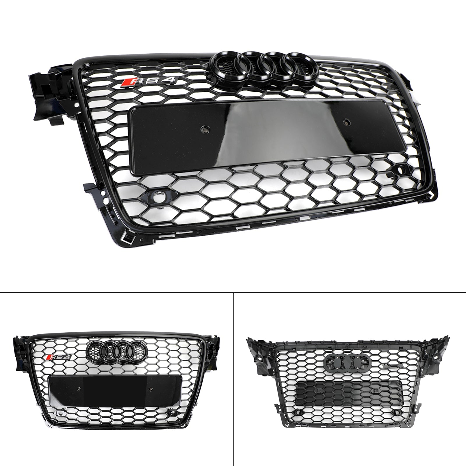 2009-2012 Audi A4/S4 B8 RS4 Style Grille hexagonale en maille sport en nid d'abeille
