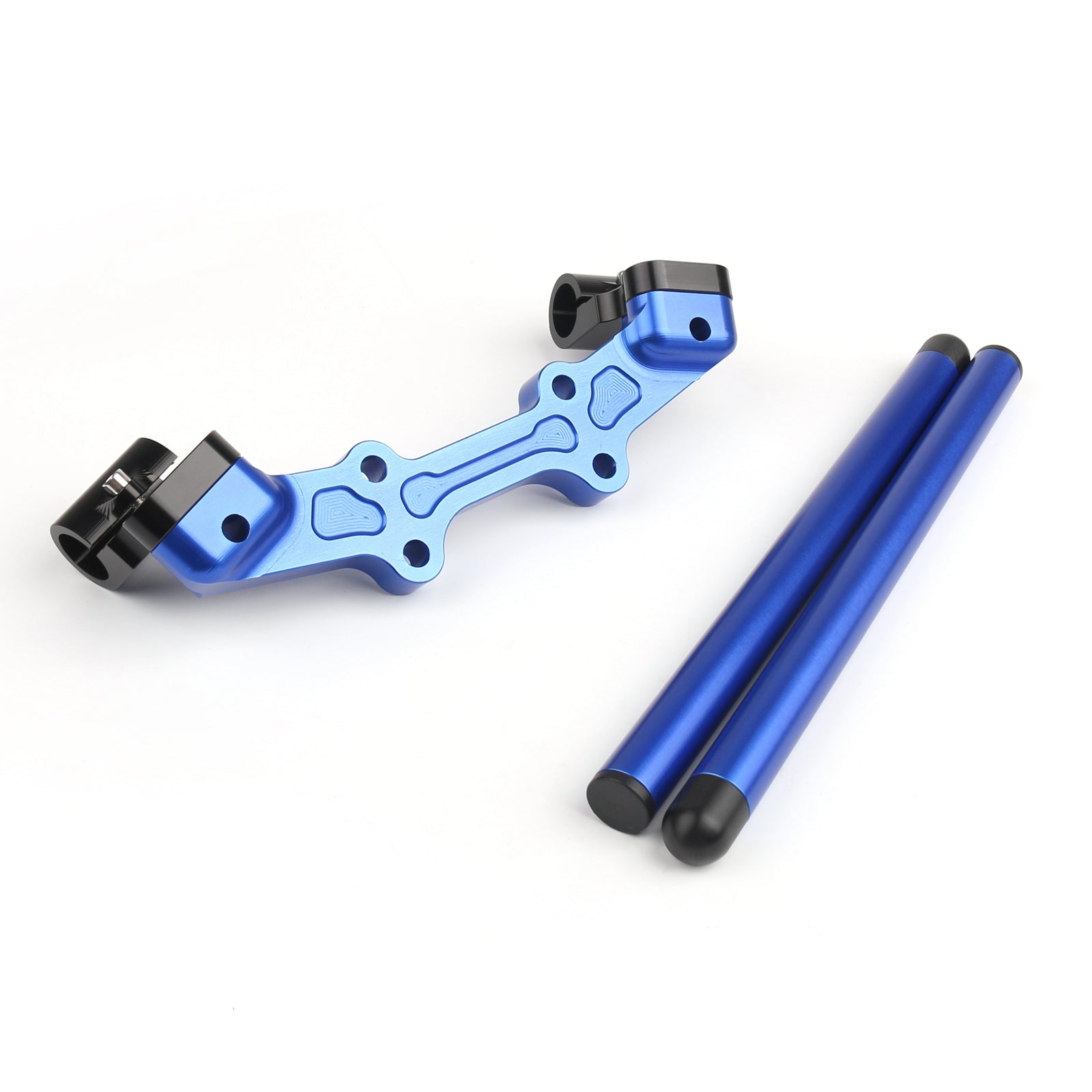 Plaque d'adaptation Clipon CNC et kit de guidon 22 mm pour Yamaha MT-07 FZ-07 14-17 générique