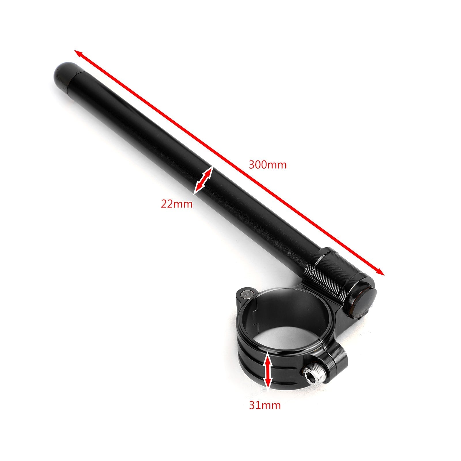 Cafe Racer CNC 7/8 Racing Standhendel verstelbare 50 mm clip op generieke motorfietsvork