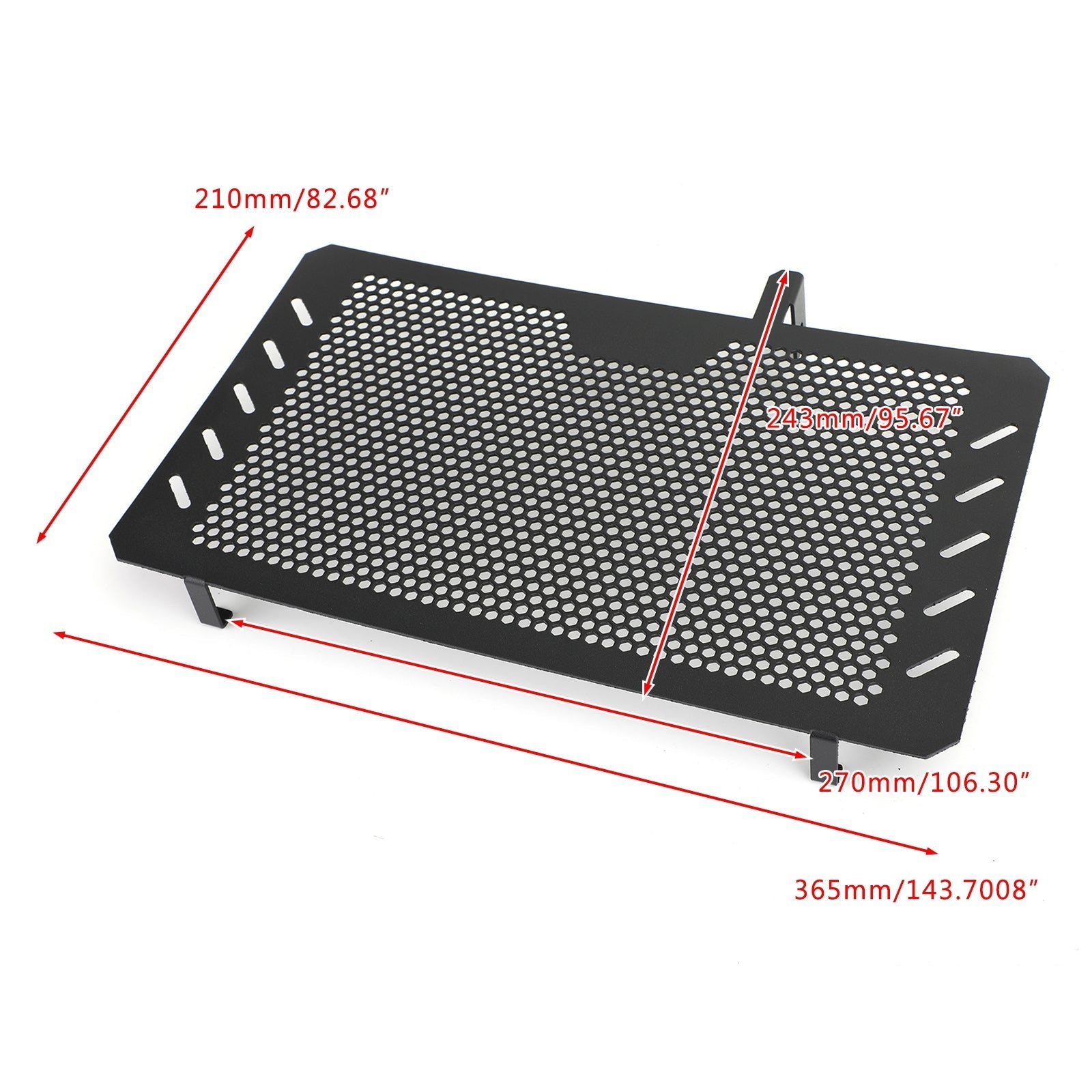 Musta jäähdyttimen säleikkö Suzuki DL650 V-Strom 650 2013-2018 Generic