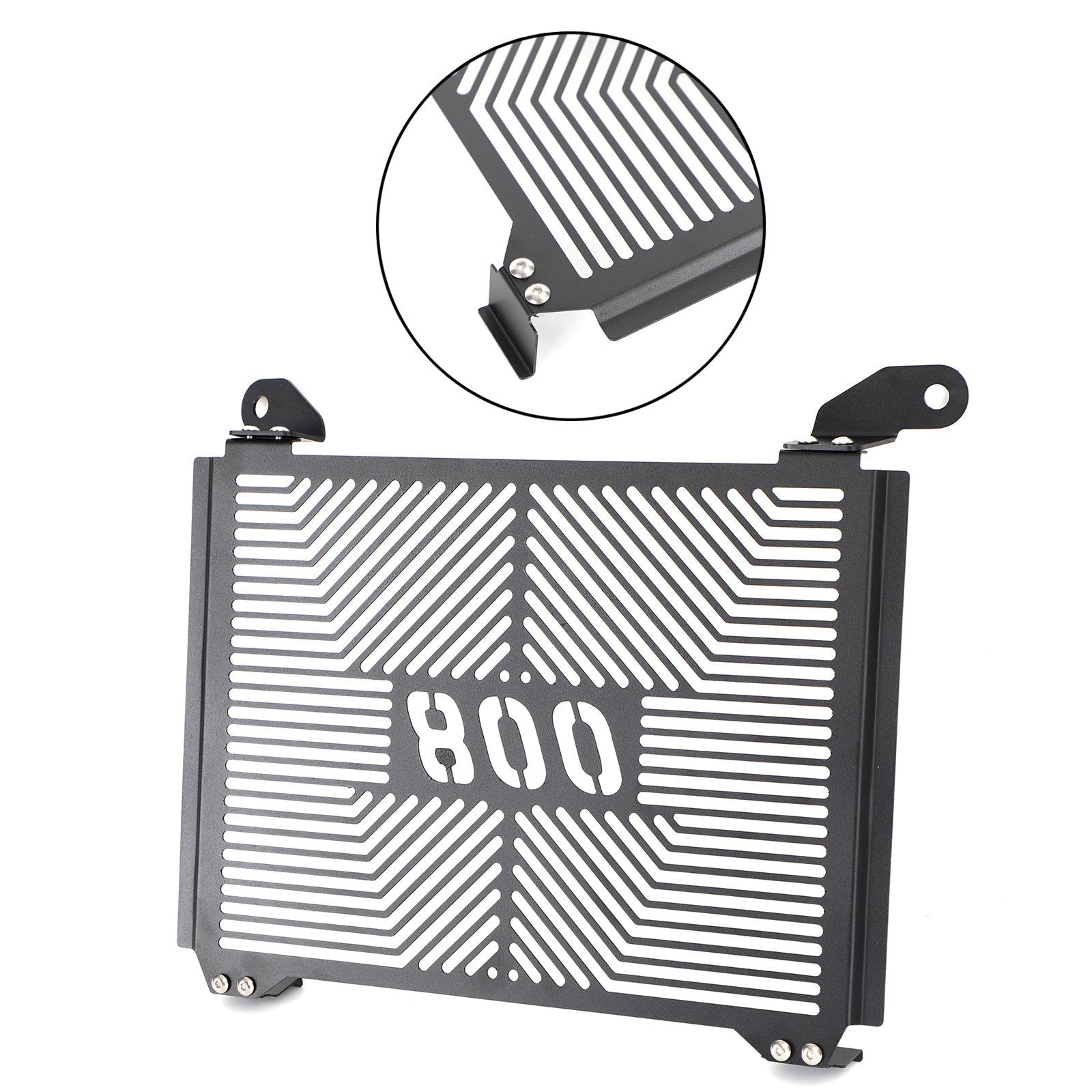 Ruostumattoman teräksen jäähdyttimen suojaus CFMOTO 800MT 21-22 Hopea geneerinen