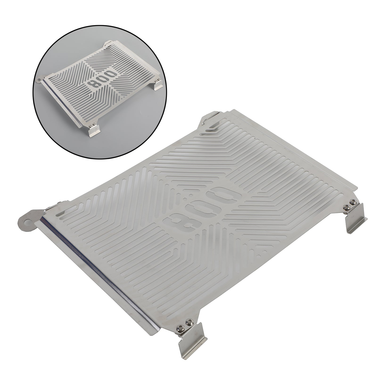 Ochrona ochrony chłodnicy w stali nierdzewnej dla CFMOTO 800MT 21-22 Srebrne