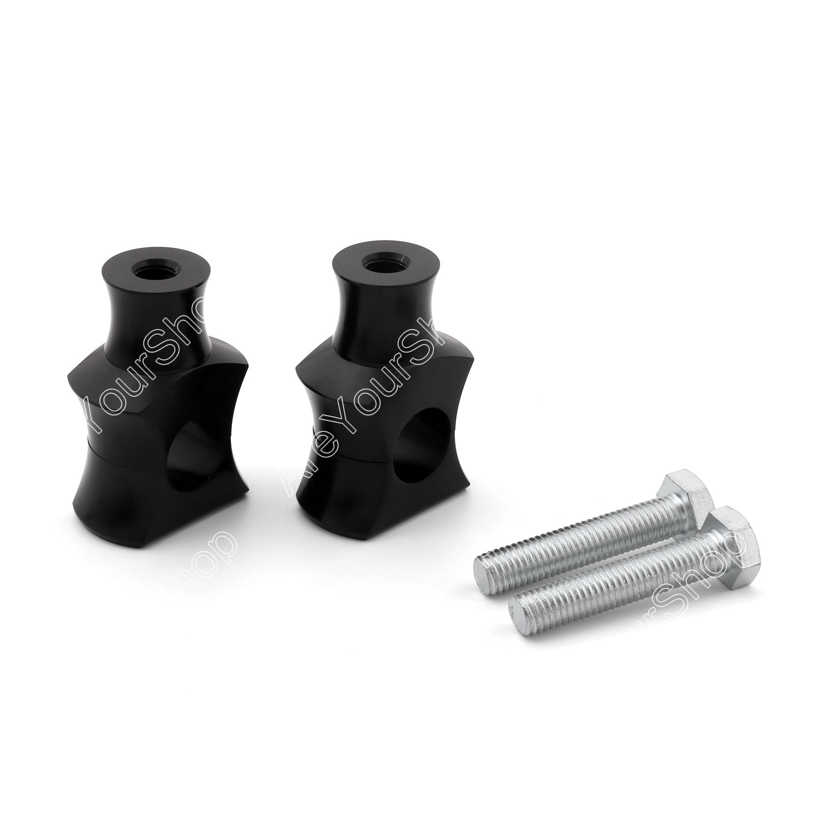 1 25mm Handlebar Risers Clamp For Harley Fat Boy Dyna Sportster Touring