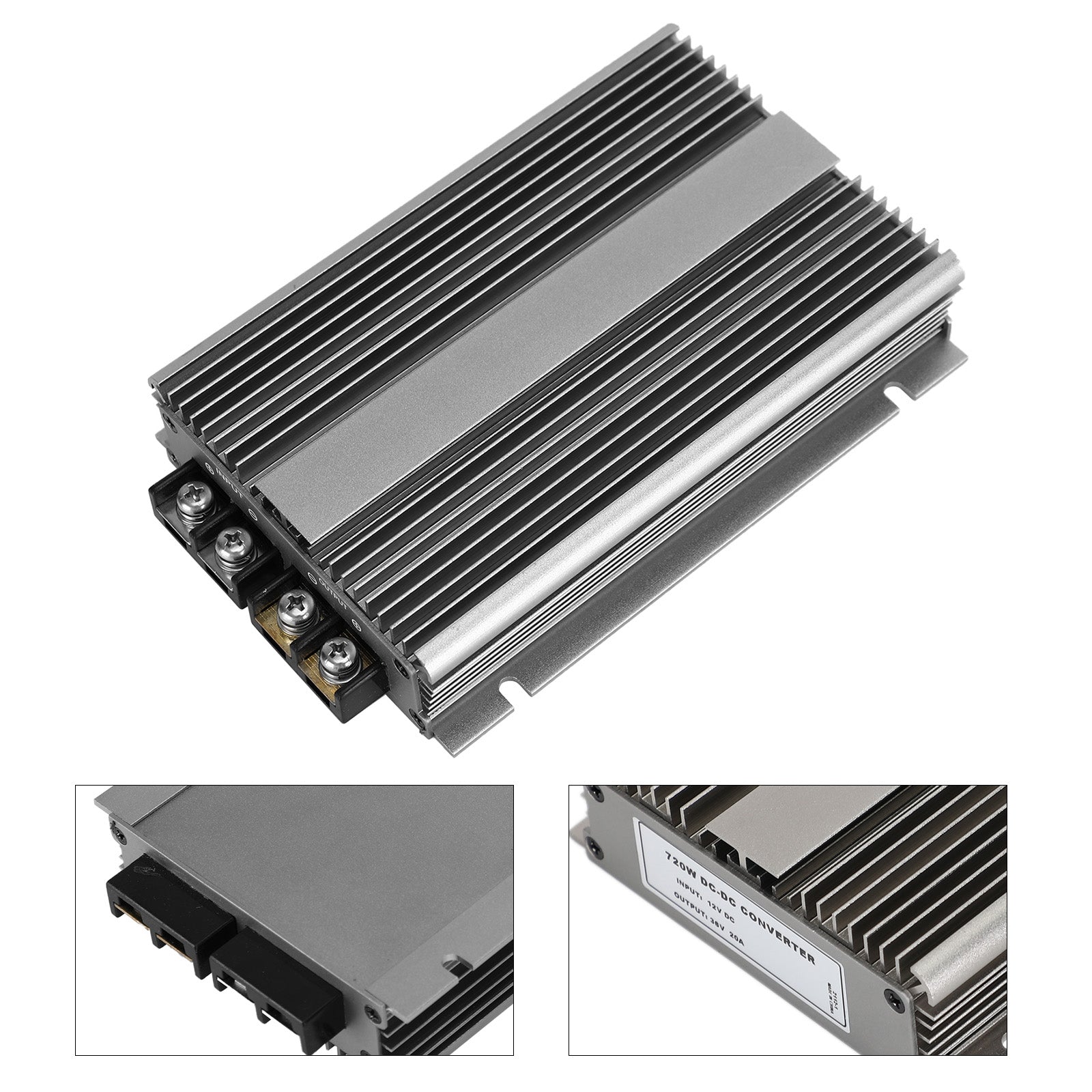 DC-DC 12V Step Up do 36V 20A Wodoodporny regulator zasilacza samochodowego