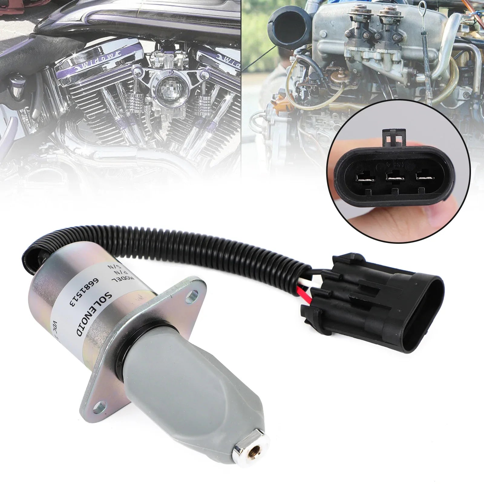 Per escavatore Bobcat 325 328 331 334 Solenoide di arresto carburante 6681513 12V