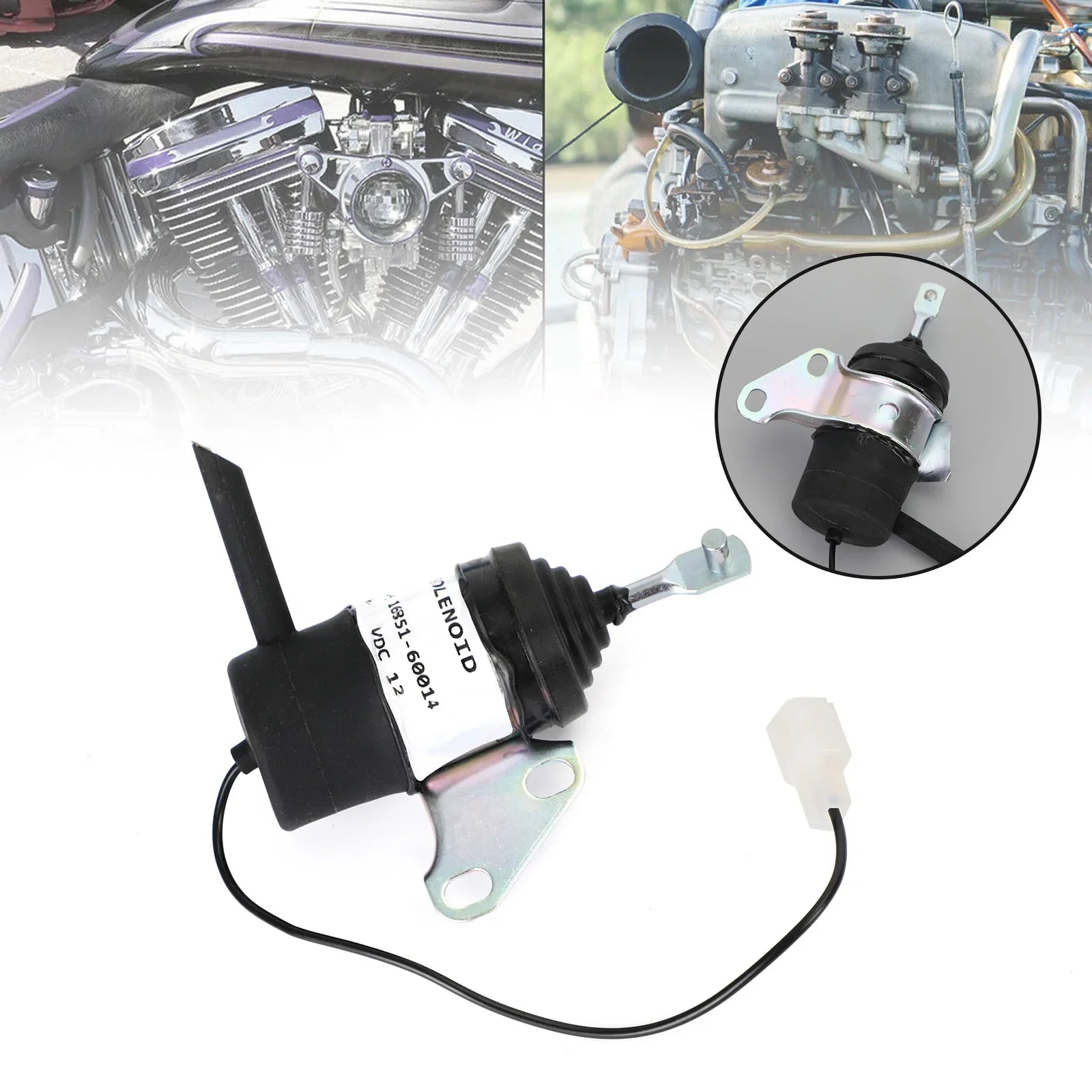 16851-60014 Brandstofuitschakelingsolenoïde voor Kubota BX2230D RTV900R RTV900T 052600-453