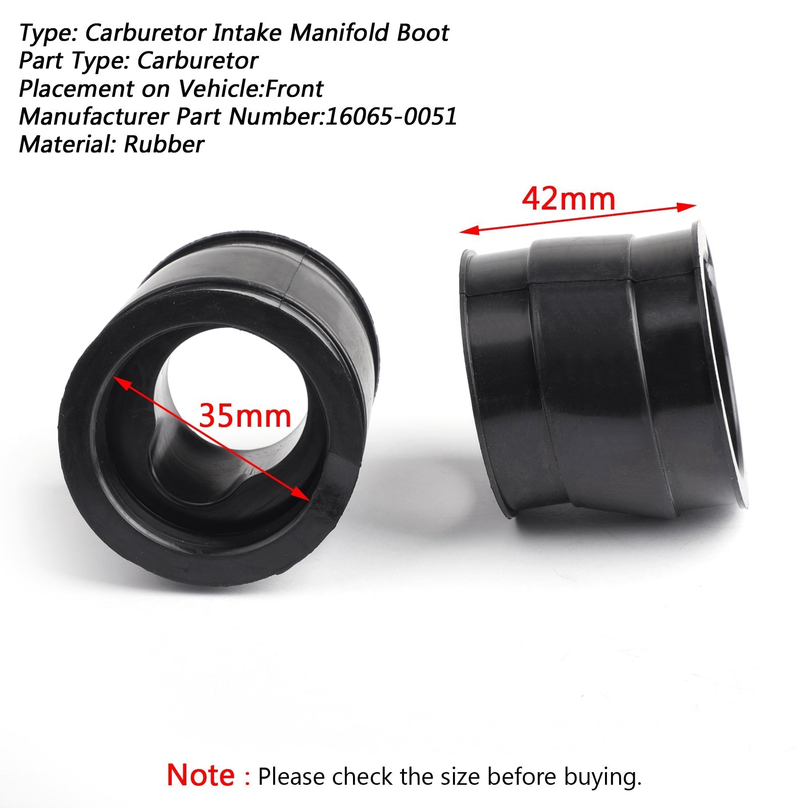 Cuffia carburatore di aspirazione per Kawasaki Ninja 250R EX250 K8F 2008-2009 Generico