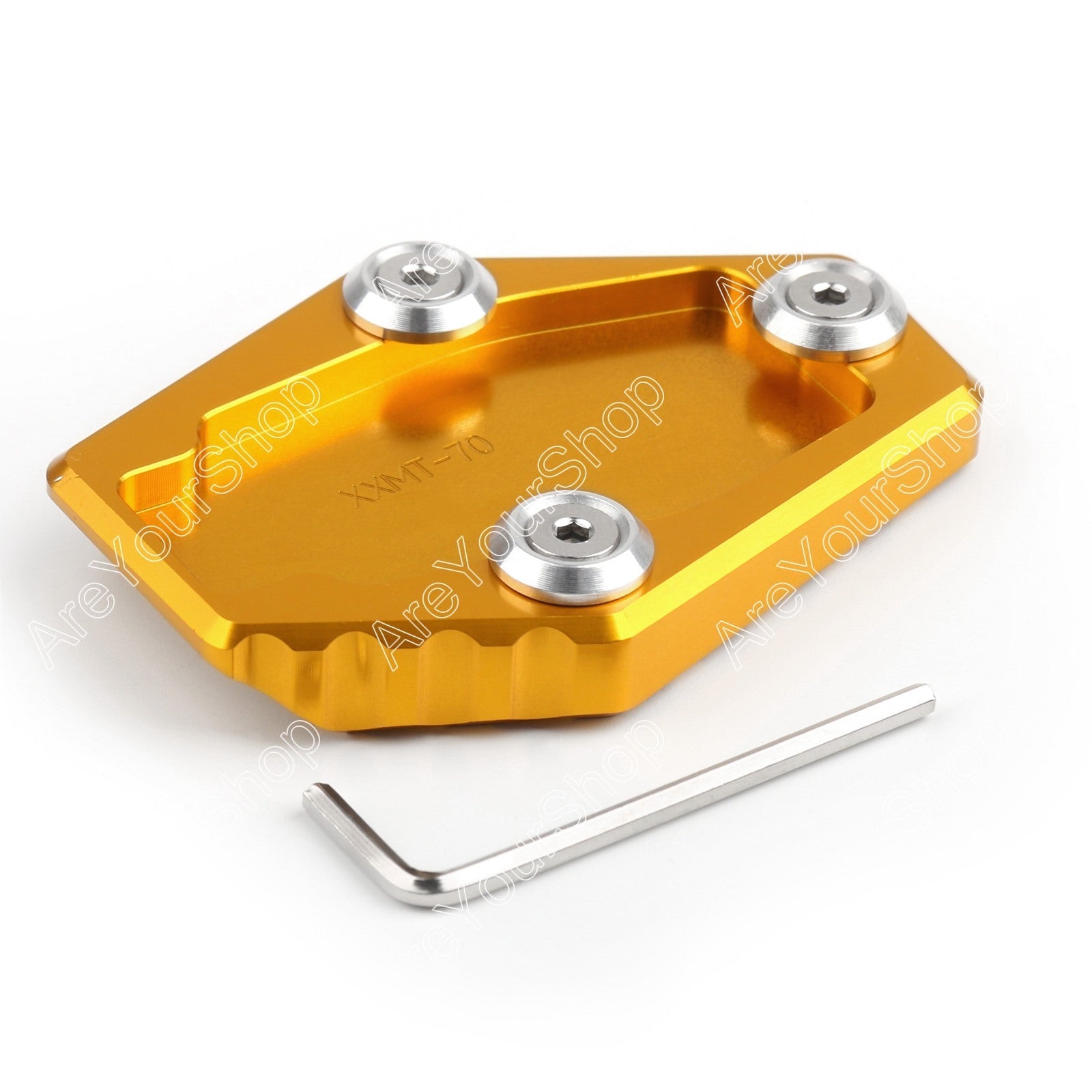 Placa de caballete lateral para Ducati Multistrada Monster 795 796 821 1200 S generica