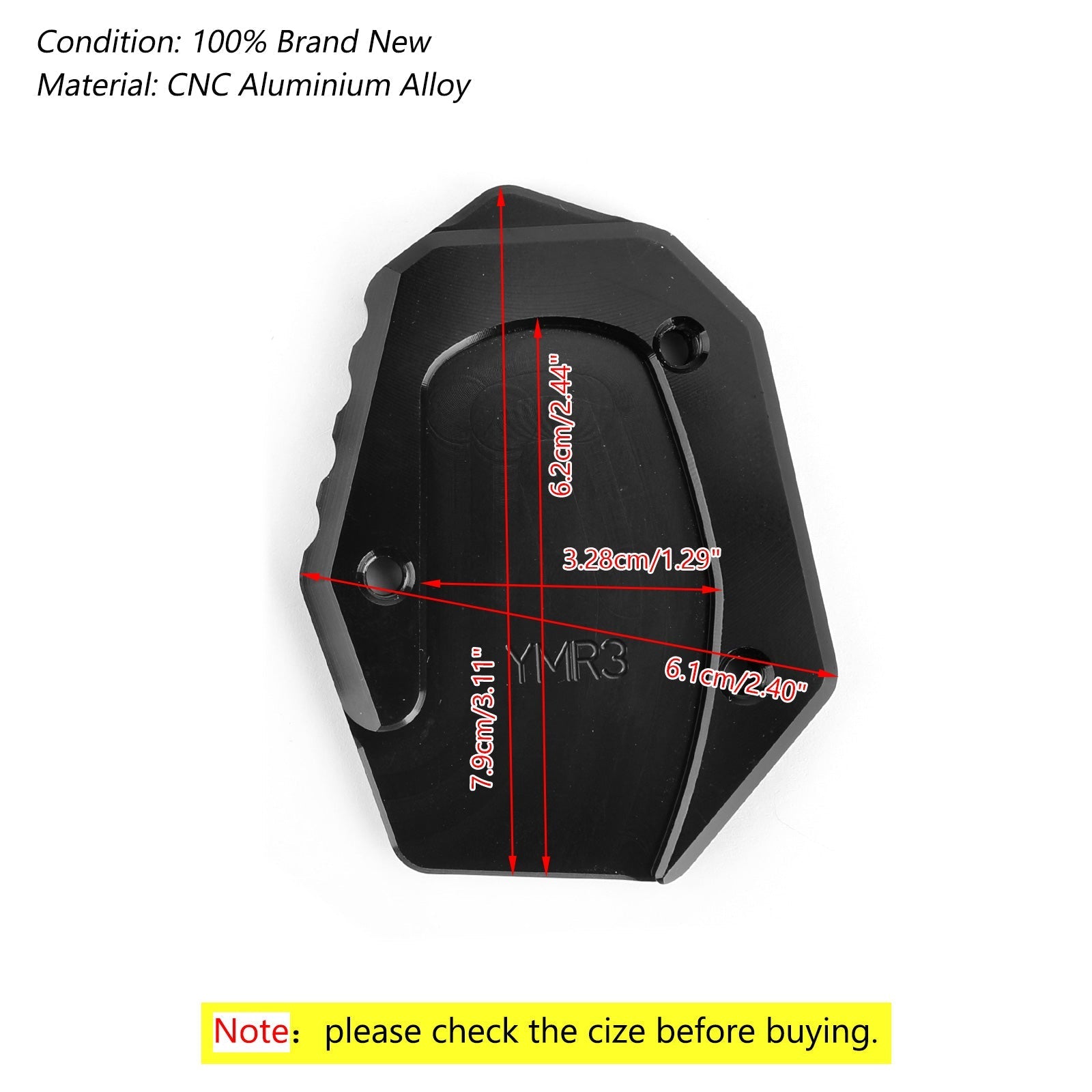 Boczna płytka zwiększająca kulę do Yamaha YZF R25 R3 MT-25 MT-03 2014-2017 Generic