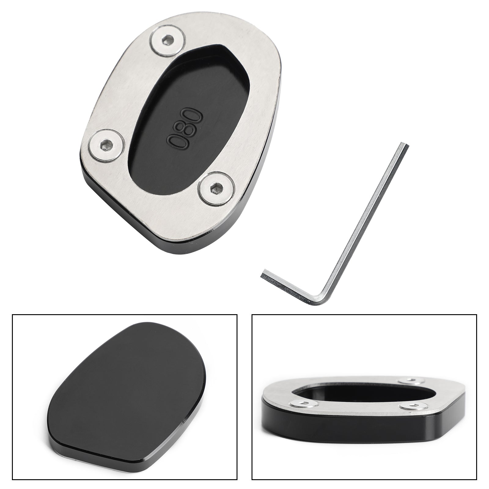 Staffa Piastra Ingranditrice Cavalletto Laterale per Triumph Speed Twin 1200 Thruxton 1200 Generic