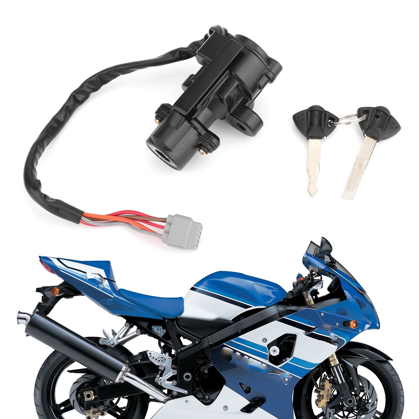 2005-2018 Suzuki GSXR600 GSXR750 GSXR1000 37100-41G11 Kluczyki blokady zapłonu