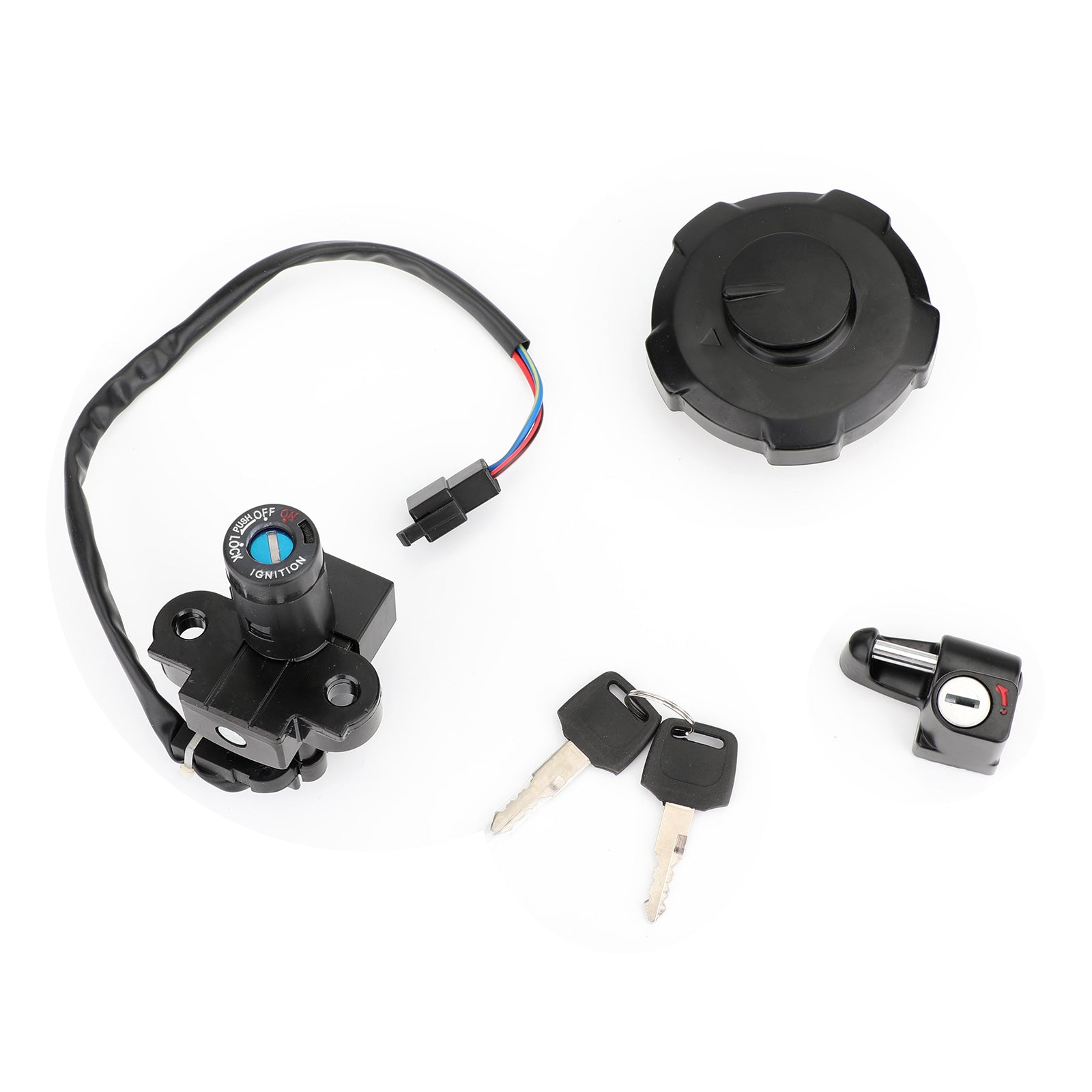 Honda XR650 XR650L 1993-2017 Interrupteur d'allumage Bouchon de gaz de carburant Jeu de clés de verrouillage de siège